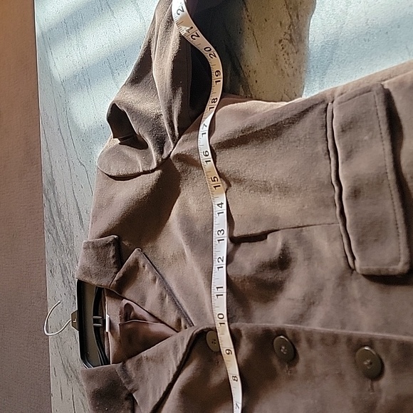Charter Club Velvet 3 Button Chocolate Brown Jacket size 8P - Picture 4 of 10